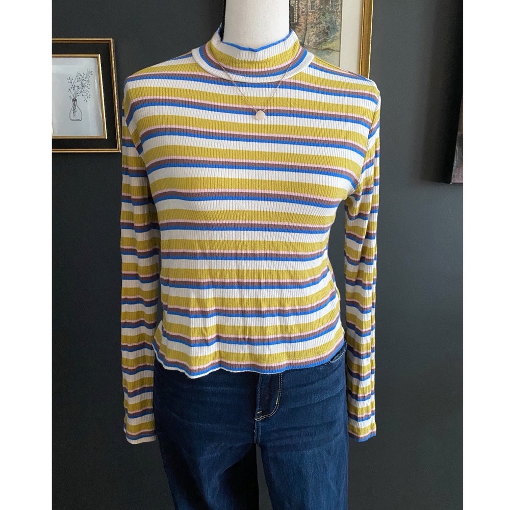 Wild Fable Striped Long Sleeve Turtleneck